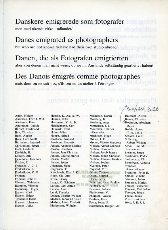 pludselig Ambassadør moral Danske fotografer i udlandet - History of photography